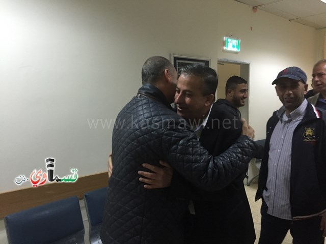 الرئيس عادل بدير ونوابه  في مُعايدة مرضية للسيد نكسون فريج والعديد من مرضى كفرقاسم في مستشفى هشارون